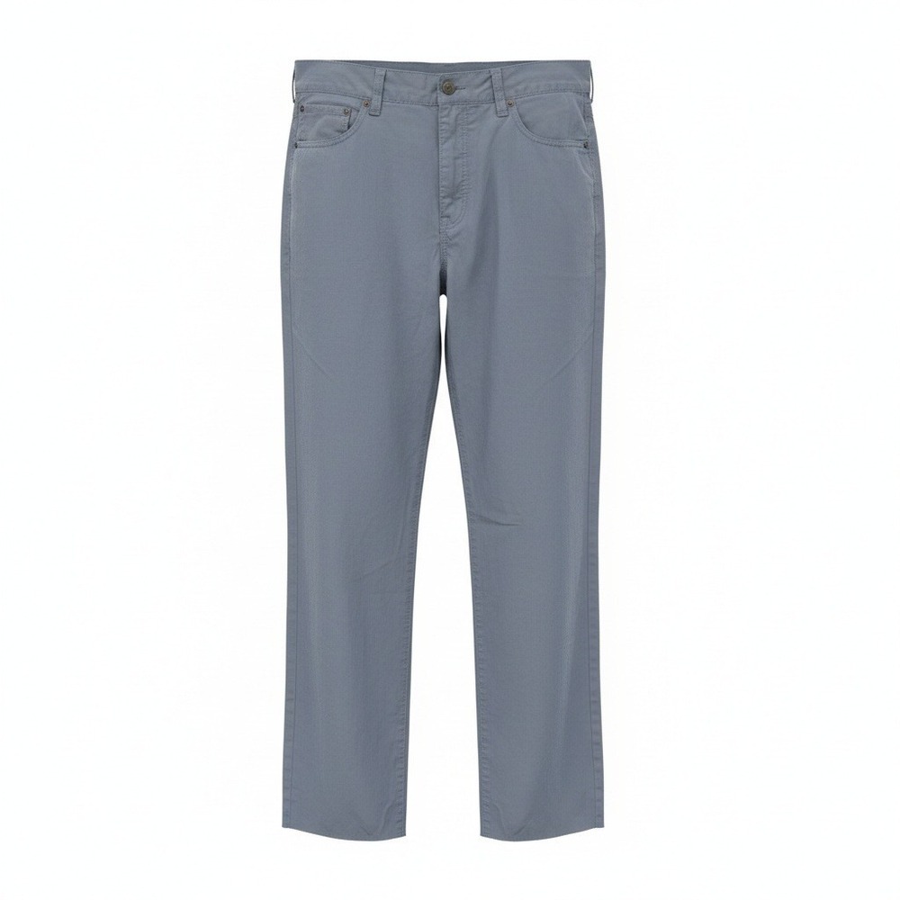 Gap Men's Chino Pants 36x26 Light Blue Herringbone Casual Straight Leg